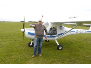 Andrzej  Cendrowski ... po samodzielnym locie